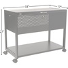 image:imageSafco Mobile File Cart Fits Letter and LegalSize Hanging Folders Includes a Locking Lid amp 2 KeysLocking Top