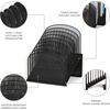 image:imageSafco Onyx Desk Organizer 8 Tiered Vertical Compartments Office and Classroom Mailbox  Paper and Mail Sorter Steel Mesh BlackBlack