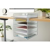 image:imageSafco Onyx Hanging Under Desk Organizer 5 Trays Office and Classroom Mailbox  Paper and Mail Sorter Steel Mesh BlackSilver