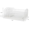 image:imageSafco Onyx Mesh 3 Sorter 3 Tray Desktop Organizer 3254WH White Powder Coat Finish Durable Steel Mesh Construction