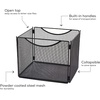 image:imageSafco Onyx Mesh LetterSize File Cube 2170BL Black Black Powder Coat Finish Durable Steel Mesh ConstructionBlack