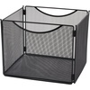 image:imageSafco Onyx Mesh LetterSize File Cube 2170BL Black Black Powder Coat Finish Durable Steel Mesh ConstructionBlack