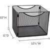 image:imageSafco Onyx Mesh LetterSize File Cube 2170BL Black Black Powder Coat Finish Durable Steel Mesh ConstructionBlack