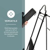 image:imageSafco Onyx Mesh Magazine Holder Ladder Style Display Rack with 5 Pockets Brochure Organizer CommercialGrade Steel Construction Black