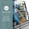 image:imageSafco Onyx Mesh Magazine Holder Ladder Style Display Rack with 5 Pockets Brochure Organizer CommercialGrade Steel Construction Black