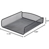 image:imageSafco Onyx Mesh Single Tray Desktop Organizer  Heavy Duty Steel  Powder Coat Finish  1175 x 925 x 25  Office Supplies Organizer  Letter Trays amp Stacking Supports  BlackBlack