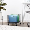 image:imageSafco Onyx Rolling Cart Desktop Tub File Fits LetterSize Hanging Folders Collapsible Desk Organizer Durable Steel Mesh Construction Black