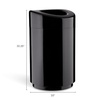 image:imageSafco Open Top Trash Can 30 Gallon Stainless Steel Modern Garbage Can for Indoor Use WhiteBlack