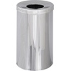 image:imageSafco Open Top Trash Can 30 Gallon Stainless Steel Modern Garbage Can for Indoor Use WhiteChrome