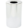 image:imageSafco Open Top Trash Can 30 Gallon Stainless Steel Modern Garbage Can for Indoor Use WhiteChrome