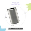 image:imageSafco Open Top Trash Can 30 Gallon Stainless Steel Modern Garbage Can for Indoor Use WhiteSilver