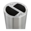 image:imageSafco Open Top Trash Can 30 Gallon Stainless Steel Modern Garbage Can for Indoor Use WhiteSilver