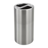 image:imageSafco Open Top Trash Can 30 Gallon Stainless Steel Modern Garbage Can for Indoor Use WhiteSilver