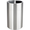 image:imageSafco Open Top Trash Can 30 Gallon Stainless Steel Modern Garbage Can for Indoor Use WhiteSilver