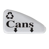 image:imageSafco Open Top Trash Can 30 Gallon Stainless Steel Modern Garbage Can for Indoor Use WhiteSilver
