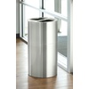 image:imageSafco Open Top Trash Can 30 Gallon Stainless Steel Modern Garbage Can for Indoor Use WhiteSilver
