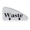 image:imageSafco Open Top Trash Can 30 Gallon Stainless Steel Modern Garbage Can for Indoor Use WhiteSilver