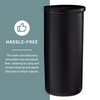 image:imageSafco Open Top Trash Can 30 Gallon Stainless Steel Modern Garbage Can for Indoor Use WhiteSilver