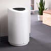 image:imageSafco Open Top Trash Can 30 Gallon Stainless Steel Modern Garbage Can for Indoor Use WhiteWhite