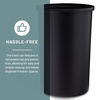 image:imageSafco Open Top Trash Can 30 Gallon Stainless Steel Modern Garbage Can for Indoor Use WhiteWhite