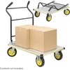 image:imageSafco Products 4053NC StowAway Platform Utility Hand Truck Silver and Black
