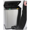 image:imageSafco Products 9634SS RightSize Waste Recycling Station Two 7 12Gallon Compartments Stainless Steel
