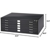 image:imageSafco Products Flat File for 36 W x 24 D Documents 5Drawer Additional Options Sold Separately Tropic SandBlack