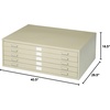image:imageSafco Products Flat File for 36 W x 24 D Documents 5Drawer Additional Options Sold Separately Tropic SandTropic Sand