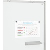 image:imageSafco Products Impromptu Full Collaboration Whiteboard Screen 8511BL Black 42W x 72H DoubleSided Magnetic Dry Erase Board CommercialGrade Steel Frame Swivel Wheels Accessory ShelfGrey