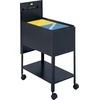 image:imageSafco Products Mobile Locking Legal File Cart 5353PT Tan Legal Size Locking Top Swivel WheelsTan