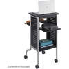 image:imageSafco Products Scoot Presentation Cart Black