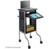 image:imageSafco Products Scoot Presentation Cart Black