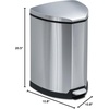 image:imageSafco Products Stainless StepOn Trash Can 4Gallon Stainless Steel4gallon