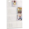 image:imageSafco Reveal Literature Rack 12 Magazine Holder Wall Mountable Thermoformed Plastic Resin Construction No Sharp Edges or Corners Acrylic Clear
