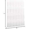 image:imageSafco Reveal Literature Rack 24 Compartments Magazine Holder WallMounted Brochure Organizer Acrylic Clear