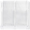 image:imageSafco Reveal Literature Rack 24 Compartments Magazine Holder WallMounted Brochure Organizer Acrylic Clear