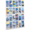 image:imageSafco Reveal Literature Rack 24 Compartments Magazine Holder WallMounted Brochure Organizer Acrylic Clear