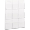 image:imageSafco Reveal Literature Rack 9 Compartments Magazine Holder WallMounted Brochure Organizer Acrylic Clear
