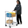image:imageSafco Scoot Mail Cart Durable Steel Design Holds up to 75 LegalSized Folders Swivel Wheels Silver Accents and Powder Coat Finish24