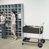 image:imageSafco Scoot Mail Cart Durable Steel Design Holds up to 75 LegalSized Folders Swivel Wheels Silver Accents and Powder Coat Finish32