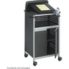 image:imageSafco Scoot MultiPurpose Rolling Lectern with Adjustable Shelving Wire Storage Mobile on 4 Casters Durable Steel Construction Black