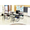 image:imageSafco Scoot MultiPurpose Rolling Lectern with Adjustable Shelving Wire Storage Mobile on 4 Casters Durable Steel Construction Black