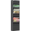 image:imageSafco Steel Magazine Rack 23 Pocket Wall Mounted Display for Home amp Office Durable Powder Coat FinishBlack