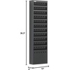image:imageSafco Steel Magazine Rack 23 Pocket Wall Mounted Display for Home amp Office Durable Powder Coat FinishBlack