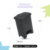 image:imageSafco Step On Plastic Trash Can with Foot Pedal 23 Gallon Garbage Can for Kitchen Indoor or Outdoor Use Hands Free BlackBlack