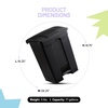 image:imageSafco Step On Plastic Trash Can with Foot Pedal 23 Gallon Garbage Can for Kitchen Indoor or Outdoor Use Hands Free BlackBlack