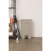 image:imageSafco Step On Plastic Trash Can with Foot Pedal 23 Gallon Garbage Can for Kitchen Indoor or Outdoor Use Hands Free BlackTan