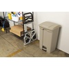 image:imageSafco Step On Plastic Trash Can with Foot Pedal 23 Gallon Garbage Can for Kitchen Indoor or Outdoor Use Hands Free BlackTan