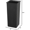 image:imageSafco Trash Can Liner for 36 Gallon Garbage Cans Plastic Insert Easy to Remove and Clean Black21Gallon