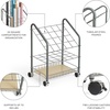 image:imageSafco Tubular Steel Wire Roll File Cart Document and Blueprint Holder 20 Compartment Rolling Organizer Cart for Architectural Drawings Construction Plans and Map Storage20 Compartment